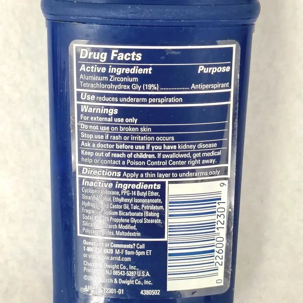 Arrid XX Extra Extra Dry Cool Blast Deodorant Solid Maximum Strength 2.8 oz. VTG